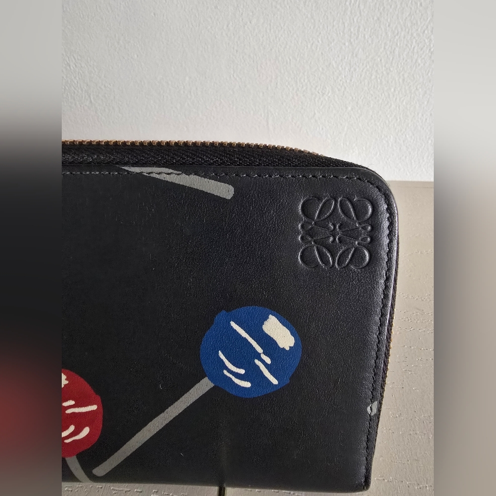Loewe Black Wallet with Gold Accents - Picture 3 of 12